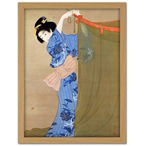 Artery8 Shoen Uemura Firefly Japanese Woman Painting Artwork Framed Wall Art Print 18X24 Inch Artery8 Shoen Uemura Firefly Japanese Woman Painting Artwork Framed Wall Art Print 18X24 Inch