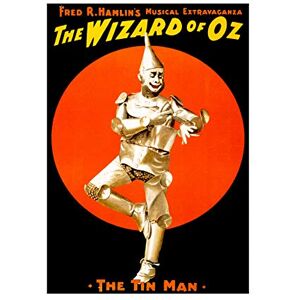 Wee Blue Coo Theatre Vintage Advert Wizard OZ Tin Man Wall Art Print Wee Blue Coo Theatre Vintage Advert Wizard OZ Tin Man Wall Art Print