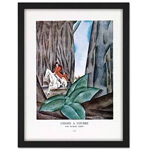 Artery8 Giron Hunting Hounds Horse Riding 1924 Illustration Artwork Framed Wall Art Print 18X24 Inch Artery8 Giron Hunting Hounds Horse Riding 1924 Illustration Artwork Framed Wall Art Print 18X24 Inch