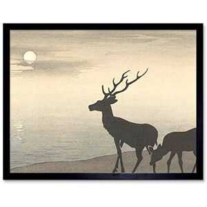 Artery8 Ohara Koson Torii Gate And Deer Landscape Art Print Framed Poster Wall Decor 12x16 inch Artery8 Ohara Koson Torii Gate And Deer Landscape Art Print Framed Poster Wall Decor 12x16 inch