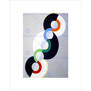 Wee Blue Coo Painting Abstract Orphic Cubism Delaunay Endless Rhythm Wall Art Print Wee Blue Coo Painting Abstract Orphic Cubism Delaunay Endless Rhythm Wall Art Print