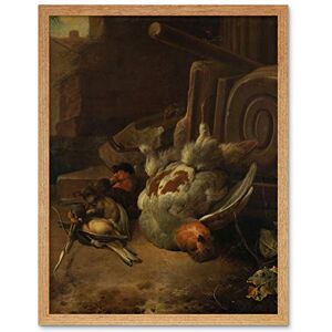 Artery8 D'Hondecoeter Dead Birds Painting Art Print Framed Poster Wall Decor 12x16 inch Artery8 D'Hondecoeter Dead Birds Painting Art Print Framed Poster Wall Decor 12x16 inch