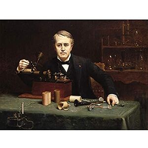 Fine Art Prints Abraham Archibald Anderson Thomas Alva Edison Art Print Canvas Premium Wall Decor Poster Mural Fine Art Prints Abraham Archibald Anderson Thomas Alva Edison Art Print Canvas Premium Wall Decor Poster Mural