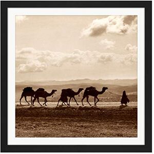 Fine Art Prints Photo Egyptian Camel Train Caravan Desert Panorama Square Wooden Framed Wall Art Print Picture 16X16 Inch Fine Art Prints Photo Egyptian Camel Train Caravan Desert Panorama Square Wooden Framed Wall Art Print Picture 16X16 Inch