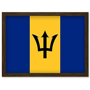 Artery8 - Barbados National Flag - A4 - Wall Art Print Artery8 - Barbados National Flag - A4 - Wall Art Print