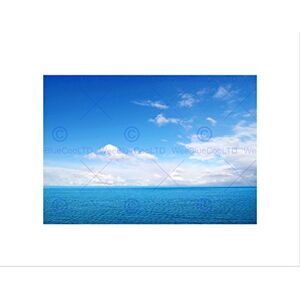 Wee Blue Coo PHOTO SEASCAPE OCEAN SEA BLUE SKY CLOUDS SERENE FRAMED ART PRINT MOUNT B12X13140 Wee Blue Coo PHOTO SEASCAPE OCEAN SEA BLUE SKY CLOUDS SERENE FRAMED ART PRINT MOUNT B12X13140