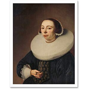 Artery8 Pieter Dubordieu Portrait Of A Woman Painting Art Print Framed Poster Wall Decor 12x16 inch Artery8 Pieter Dubordieu Portrait Of A Woman Painting Art Print Framed Poster Wall Decor 12x16 inch