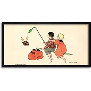 Fine Art Prints Bergh Children Bee Poppy Design Book Illustration Framed Wall Art Print Long 25X12 Inch Fine Art Prints Bergh Children Bee Poppy Design Book Illustration Framed Wall Art Print Long 25X12 Inch