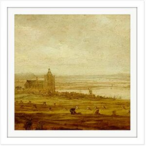 Artery8 Jan Van Goyen View Of Arnhem Church Painting Square Wooden Framed Wall Art Print Picture 16X16 Inch Artery8 Jan Van Goyen View Of Arnhem Church Painting Square Wooden Framed Wall Art Print Picture 16X16 Inch