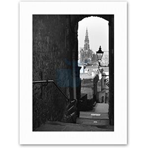 Wee Blue Coo Cityscape Edinburgh Royal Mile Lane Photograph Canvas Art Print Wee Blue Coo Cityscape Edinburgh Royal Mile Lane Photograph Canvas Art Print