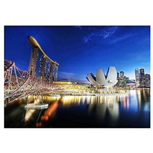 Wee Blue Coo Cityscape Marina Bay Sands Singapore Photo Picture Wall Art Print Wee Blue Coo Cityscape Marina Bay Sands Singapore Photo Picture Wall Art Print