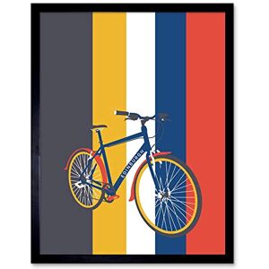Wee Blue Coo Edinburgh Transport Bicycle Art Print Framed Poster Wall Decor 12X16 Inch Wee Blue Coo Edinburgh Transport Bicycle Art Print Framed Poster Wall Decor 12X16 Inch