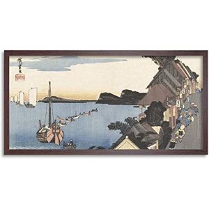 Artery8 Hiroshige Kanagawa Uphill Landscape Japan Framed Wall Art Print Long 25X12 Inch Artery8 Hiroshige Kanagawa Uphill Landscape Japan Framed Wall Art Print Long 25X12 Inch