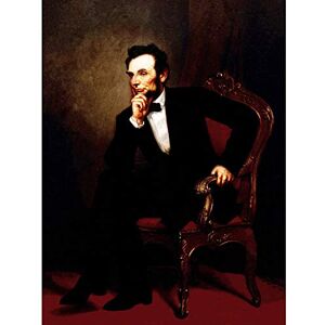 Wee Blue Coo Bumblebeaver PAINTING PORTRAIT HEALY PRESIDENT ABRAHAM LINCOLN POSTER ART PRINT Wee Blue Coo Bumblebeaver PAINTING PORTRAIT HEALY PRESIDENT ABRAHAM LINCOLN POSTER ART PRINT