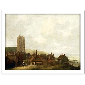 Artery8 Bakhuysen View Of Egmond Aan Zee Painting Artwork Framed Wall Art Print 18X24 Inch Artery8 Bakhuysen View Of Egmond Aan Zee Painting Artwork Framed Wall Art Print 18X24 Inch