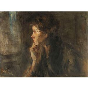 Artery8 Jozef Israels Meditation Portrait Painting Large Wall Art Poster Print Thick Paper 18X24 Inch Artery8 Jozef Israels Meditation Portrait Painting Large Wall Art Poster Print Thick Paper 18X24 Inch