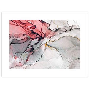 Wee Blue Coo Abstract Swirl Paint Grey And Pink Art Print Canvas Premium Wall Decor Poster Wee Blue Coo Abstract Swirl Paint Grey And Pink Art Print Canvas Premium Wall Decor Poster