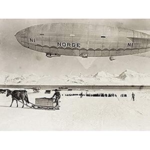 Fine Art Prints Foto Luftschiff Norwegen Ny-Alesund North Pole 1926, ungerahmt, Wandkunstdruck, Poster, Heimdekoration, Premium Fine Art Prints Foto Luftschiff Norwegen Ny-Alesund North Pole 1926, ungerahmt, Wandkunstdruck, Poster, Heimdekoration, Premium