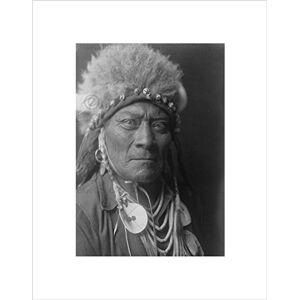 Wee Blue Coo VINTAGE PHOTOGRAPHY NATIVE AMERICAN ONE BLUE BEAD FRAMED ART PRINT B12X3494 Wee Blue Coo VINTAGE PHOTOGRAPHY NATIVE AMERICAN ONE BLUE BEAD FRAMED ART PRINT B12X3494