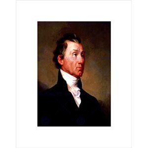 Wee Blue Coo PAINTING PORTRAIT MORSE PRESIDENT JAMES MONROE BLACK FRAMED ART PRINT B12X3982 Wee Blue Coo PAINTING PORTRAIT MORSE PRESIDENT JAMES MONROE BLACK FRAMED ART PRINT B12X3982