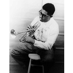Wee Blue Coo Music Vintage Photography Portrait Dizzy Gillespie Trumpet Legend USA Art Print Poster Wall Decor 12X16 Inch Wee Blue Coo Music Vintage Photography Portrait Dizzy Gillespie Trumpet Legend USA Art Print Poster Wall Decor 12X16 Inch