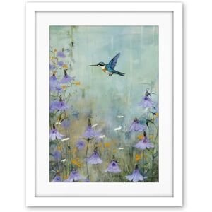 Artery8 Bluebell Hummingbird Pastel Painting Nectar Flowers Field Oil Painting Colour Artwork Framed Wall Art Print 18X24 Inch Artery8 Bluebell Hummingbird Pastel Painting Nectar Flowers Field Oil Painting Colour Artwork Framed Wall Art Print 18X24 Inch