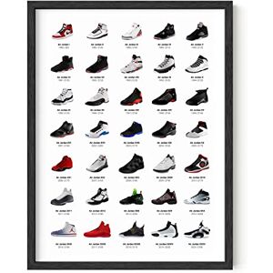 Haus and Hues Jordan Sneaker Posters - Michael Jordan Wall Art - 12"x16" - Unframed Haus and Hues Jordan Sneaker Posters - Michael Jordan Wall Art - 12"x16" - Unframed
