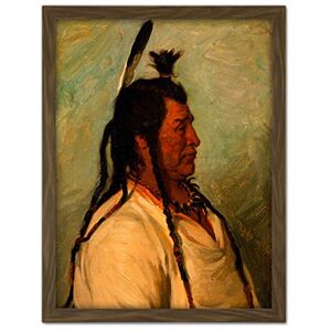 Fine Art Prints Sharp Big Brave Blackfeet Native American Painting Large Framed Art Print Poster Wall Decor 18x24 in Fine Art Prints Sharp Big Brave Blackfeet Native American Painting Large Framed Art Print Poster Wall Decor 18x24 in
