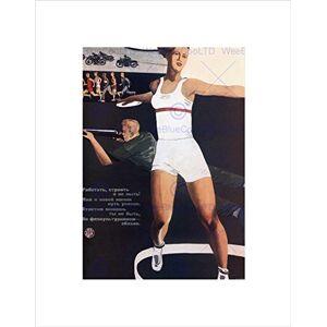 Wee Blue Coo POLITICAL SPORT FITNESS HEALTH COMMUNISM SOVIET UNION FRAMED ART PRINT B12X1090 Wee Blue Coo POLITICAL SPORT FITNESS HEALTH COMMUNISM SOVIET UNION FRAMED ART PRINT B12X1090
