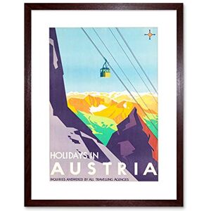 Wee Blue Coo Austria Winter Sport Ski Lift Mountain View Picture Framed Wall Art Print Wee Blue Coo Austria Winter Sport Ski Lift Mountain View Picture Framed Wall Art Print