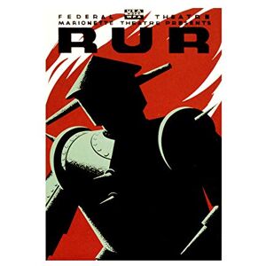 Wee Blue Coo Theatre Ad Puppet Rur Rossum Robot Capek USA Wall Art Print Wee Blue Coo Theatre Ad Puppet Rur Rossum Robot Capek USA Wall Art Print