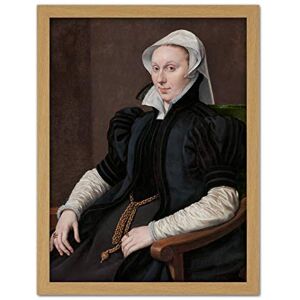 Artery8 Anthonis Mor Portraits Anne Fernely Painting Artwork Framed Wall Art Print 18X24 Inch Artery8 Anthonis Mor Portraits Anne Fernely Painting Artwork Framed Wall Art Print 18X24 Inch