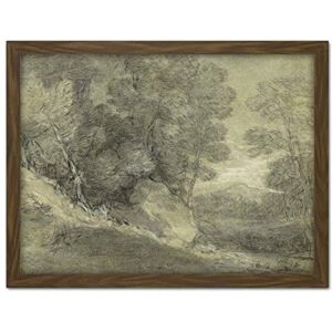 Artery8 Gainsborough Landscape Rocks Stream Distant Hill Painting Artwork Framed Wall Art Print 18X24 Inch Artery8 Gainsborough Landscape Rocks Stream Distant Hill Painting Artwork Framed Wall Art Print 18X24 Inch
