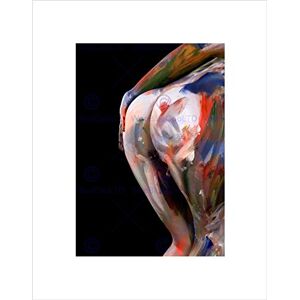 Wee Blue Coo Dt Naked Art Painted Girl Art Picture Wall Art Print Wee Blue Coo Dt Naked Art Painted Girl Art Picture Wall Art Print