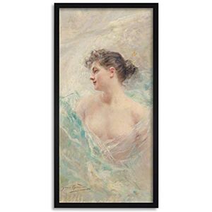 Artery8 Daniel Hernandez The Model C1900 Painting Framed Wall Art Print Long 25X12 Inch Artery8 Daniel Hernandez The Model C1900 Painting Framed Wall Art Print Long 25X12 Inch