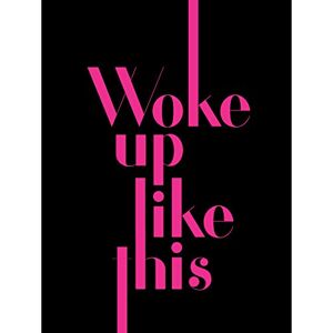 Wee Blue Coo Extended Pink Woke Up Like This Large Canvas Wall Art Print Wee Blue Coo Extended Pink Woke Up Like This Large Canvas Wall Art Print