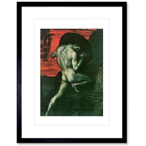 Wee Blue Coo PAINTING VON STUCK SISYPHUS OLD MASTER FRAMED PICTURE ART PRINT F97X9797 Wee Blue Coo PAINTING VON STUCK SISYPHUS OLD MASTER FRAMED PICTURE ART PRINT F97X9797