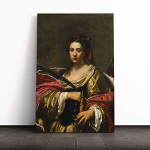 Big Box Art Simon Vouet St Catherine Canvas Print Gallery Wrapped 30mm Frame Wall Art 24x16 inches Ready to Hang Modern Picture Living Room Bedroom Lounge Office Big Box Art Simon Vouet St Catherine Canvas Print Gallery Wrapped 30mm Frame Wall Art 24x16 inches Ready to Hang Modern Picture Living Room Bedroom Lounge Office