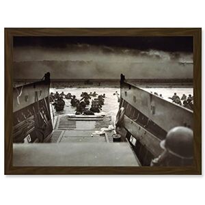Artery8 Iconic War History D Day Landing Normandy France WWII A4 Artwork Framed Wall Art Print Artery8 Iconic War History D Day Landing Normandy France WWII A4 Artwork Framed Wall Art Print