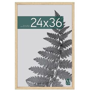 MCS Studio Gallery 61x91.5 cm (24x36 in) Poster Frame Natural Woodgrain, Vertical & Horizontal Wall Hanging Large Picture Frame for Photos, Posters & Art Prints (1-Pack) MCS Studio Gallery 61x91.5 cm (24x36 in) Poster Frame Natural Woodgrain, Vertical & Horizontal Wall Hanging Large Picture Frame for Photos, Posters & Art Prints (1-Pack)