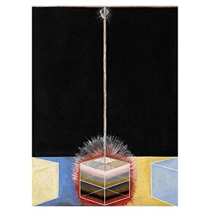 Wee Blue Coo Painting Abstract Hilma Af Klint 1915 The Dove Art Print Poster Wall Decor 12X16 Inch Wee Blue Coo Painting Abstract Hilma Af Klint 1915 The Dove Art Print Poster Wall Decor 12X16 Inch