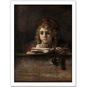Fine Art Prints Rembrandt Titus At His Desk Large Framed Art Print Poster Wall Decor 18x24 Fine Art Prints Rembrandt Titus At His Desk Large Framed Art Print Poster Wall Decor 18x24