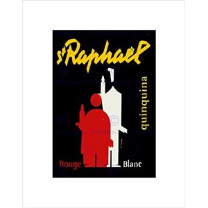 Wee Blue Coo Ad Drink Alcohol Aperitif St Raphael Red White Wine France Art Wall Art Print Wee Blue Coo Ad Drink Alcohol Aperitif St Raphael Red White Wine France Art Wall Art Print