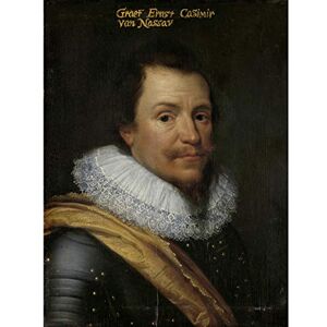 Artery8 Van Mierevelt Portrait Ernst Casimir Count Nassau Premium Wall Art Canvas Print 18X24 Inch Artery8 Van Mierevelt Portrait Ernst Casimir Count Nassau Premium Wall Art Canvas Print 18X24 Inch