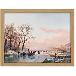 Artery8 A Frozen Canal Near The River Maas Winter Painting Artwork Framed Wall Art Print 18X24 Inch Artery8 A Frozen Canal Near The River Maas Winter Painting Artwork Framed Wall Art Print 18X24 Inch