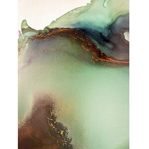 Wee Blue Coo Abstract Paint With Green Gold Art Print Canvas Premium Wall Decor Poster Wee Blue Coo Abstract Paint With Green Gold Art Print Canvas Premium Wall Decor Poster