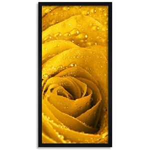 Wee Blue Coo Rose Flower Petals Yellow Long Panel Framed Wall Art Print Wee Blue Coo Rose Flower Petals Yellow Long Panel Framed Wall Art Print