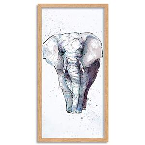 Wee Blue Coo Evry African Elephant Graphic Long Panel Framed Wall Art Print Wee Blue Coo Evry African Elephant Graphic Long Panel Framed Wall Art Print
