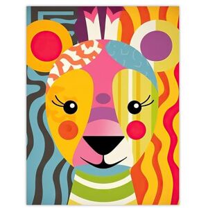 Artery8 Cute Zoo Animal Colourful Graphic Artwork Geometric Patterns And Shapes Kids Bedroom Painting Large Wall Art Poster Print Thick Paper 18X24 Inch Artery8 Cute Zoo Animal Colourful Graphic Artwork Geometric Patterns And Shapes Kids Bedroom Painting Large Wall Art Poster Print Thick Paper 18X24 Inch