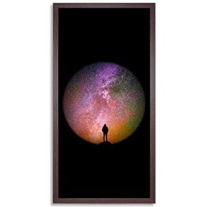 Wee Blue Coo Space Silhouette Stars Long Panel Framed Wall Art Print Wee Blue Coo Space Silhouette Stars Long Panel Framed Wall Art Print